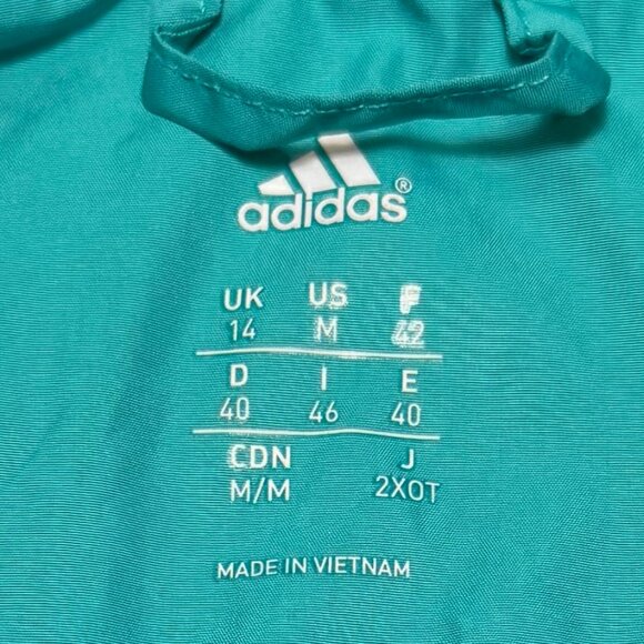 Adidas 2016 Boston Marathon Jacket Women,  Teal and Pink, Medium - Picture 6 of 11